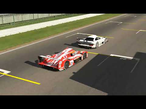 Fia Gt 1998 by IRT - Cito (Toyota TS020) overtake Coso (Mercedes-Benz CLK LM)