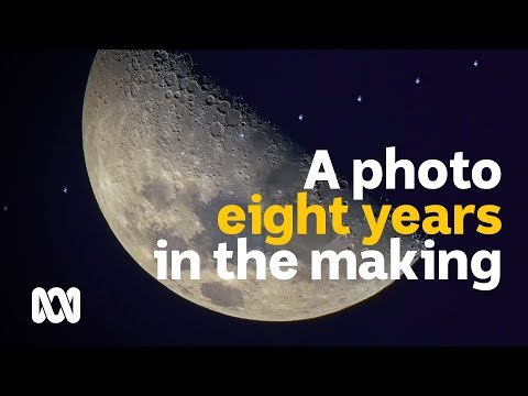 Photographer captures perfect shot of International Space Station passing surface of the moon