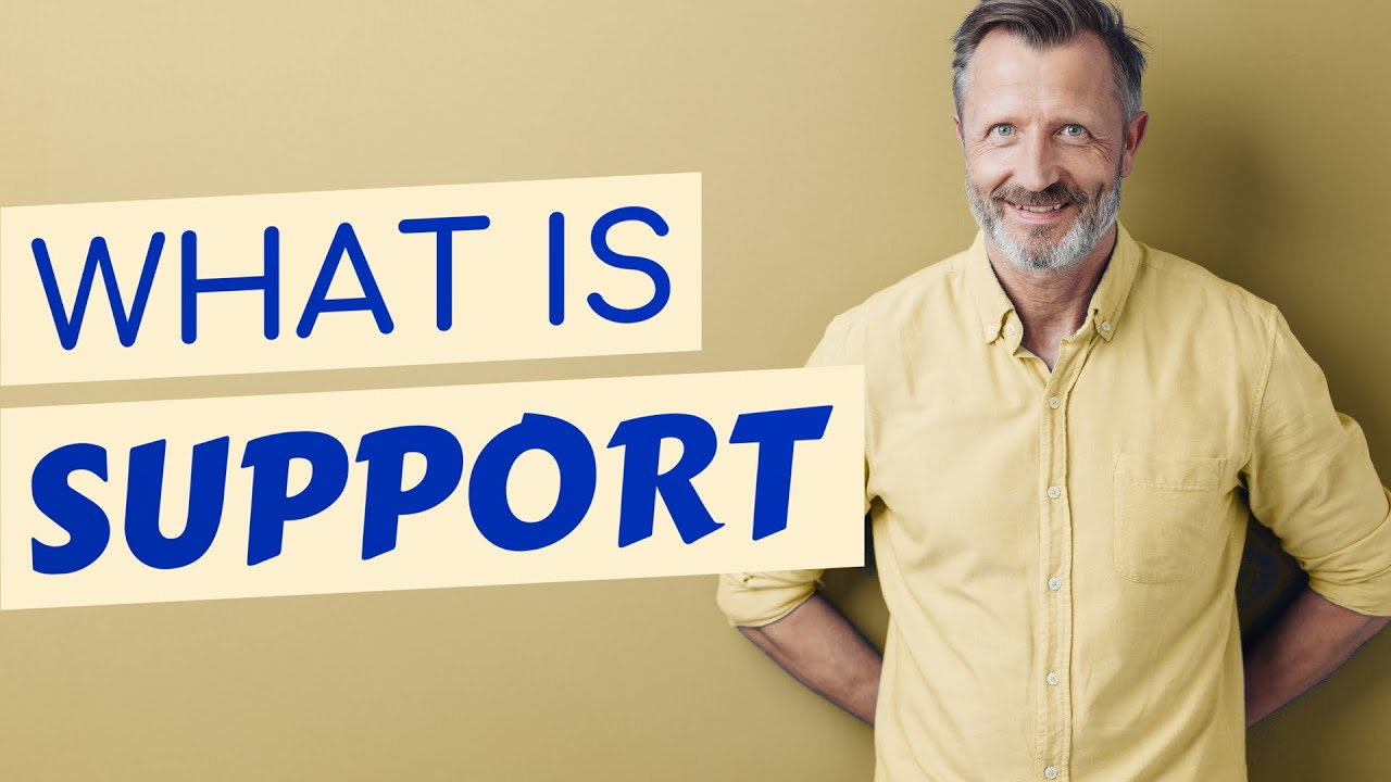 Is support a word?