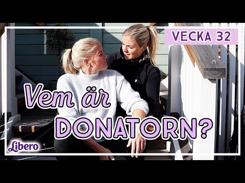 Berättar om spermadonatorn - Louise & Lina vecka 32