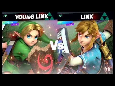 Super Smash Bros Ultimate Amiibo Fights – Young Link vs the World #3 Young Link vs Link