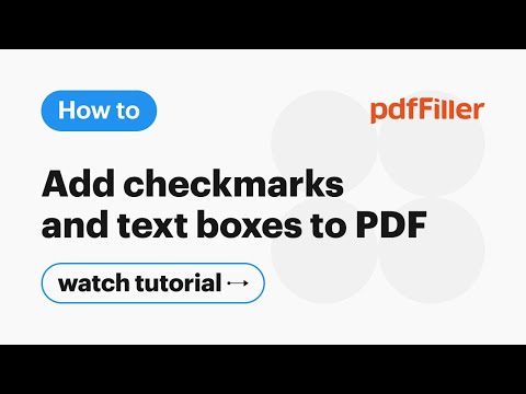 How to Add Checkmarks & Text Boxes to PDF