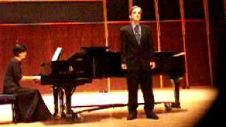 Henry Purcell &quot;If music be the food of love&quot; performed by Victor Johnson (tenor) and Jyungj-Mi Kim (piano) (Junior Recital) Nov 15 2008