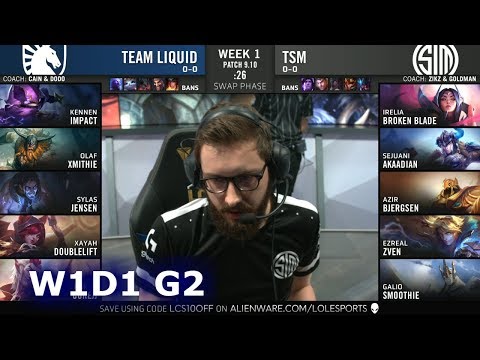 TL vs TSM | Week 1 Day 1 S9 LCS Summer 2019 | Team Liquid vs TSM W1D1