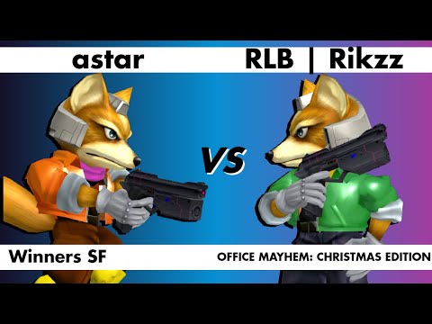 Office Mayhem: Christmas Edition - astar (Fox) vs. RLB | Rikzz (Fox) - Melee Winners SF