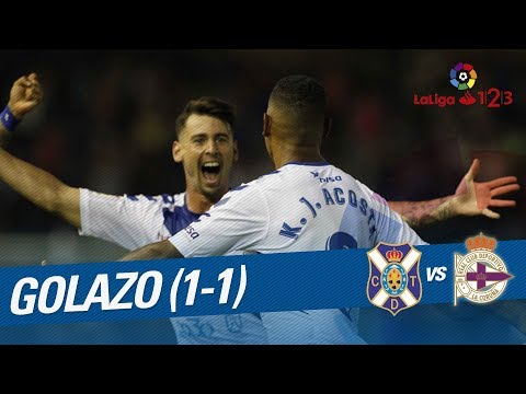 Great Goal of Bryan Acosta (1-1) CD Tenerife vs RC Deportivo