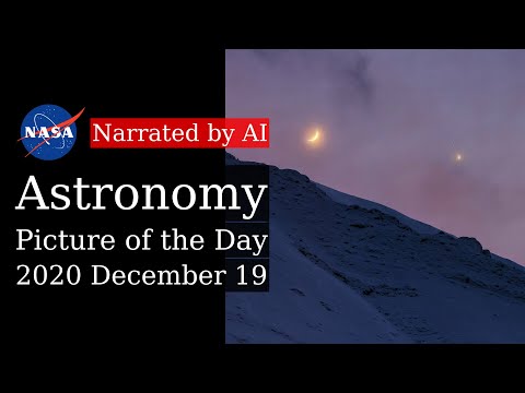 APOD: 2020-12-19 - Conjunction after Sunset (Narrated by Emma)