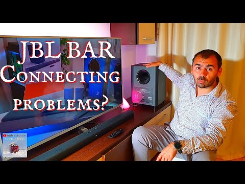 How to Connect or Pair the JBL BAR 2.1, 3.1, 5.1 Soundbar with Subwoofer - Pairing JBL Sound Bar