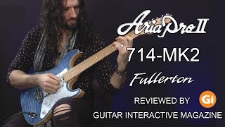 Video thumbnail for Aria Pro II 714 MK2  - Fullerton - Reviewed by Nick Jennison by Aria Guitars World