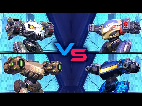 Storm Rack vs Missile Rack vs Disruptor vs Voltaic RPG - Shadow - Mech Arena