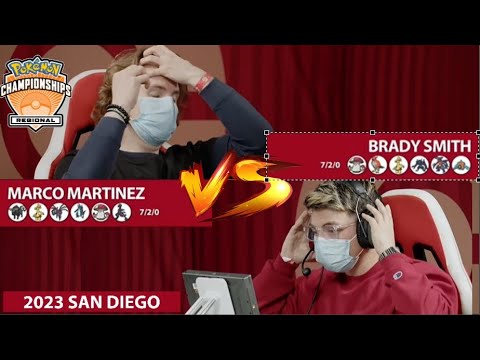 Pokémon VGC Brady Smith VS Marco Martinez 2023 Pokémon San Diego Regional Championship Swiss R10