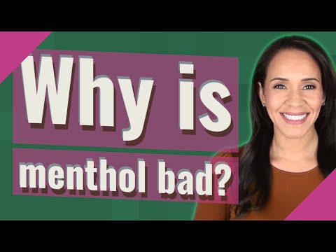 Why is menthol bad?