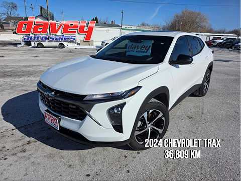 2024 Chevrolet Trax FWD 4dr 1RS in White for sale at Davey Auto Sales Oshawa South in Oshawa, ON