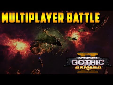 Turin's Chaos & Imperial Navy vs. Tau & Mechanicus  | Battlefleet Gothic Armada 2