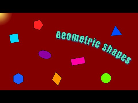 FIGURAS GEOMÉTRICAS para NIÑOS en INGLÉS / GEOMETRIC SHAPES for KIDS in ENGLISH.