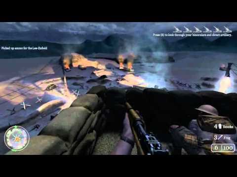 Call of Duty 2 Walkthrough HD Part 16 (Level 9 - Holding the Line) Veteran Difficulty