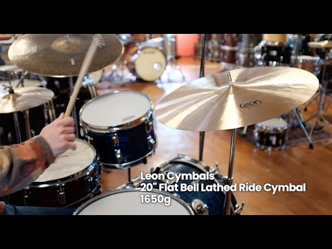 Leon Cymbals 20" Flat Bell Lathed Ride Cymbal 1650g