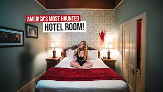24 Hours in America's MOST HAUNTED HOTEL 😱 Crescent Hotel Room 218