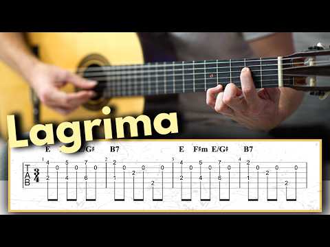 Learn The Most Beautiful Piece for Classical Guitar (Lagrima)