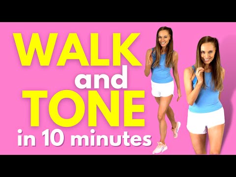 Walk At Home - 10 Minute Low Impact Cardio Workout - No Equipment Need and No Jumping