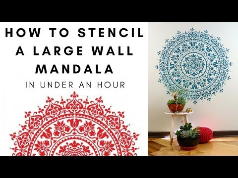 Stencil An Easy DIY Wall Mandala In Under An Hour!