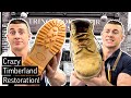 30 YEAR OLD TIMBERLAND BOOTS RESTORED! // Nubuck boots upcycled