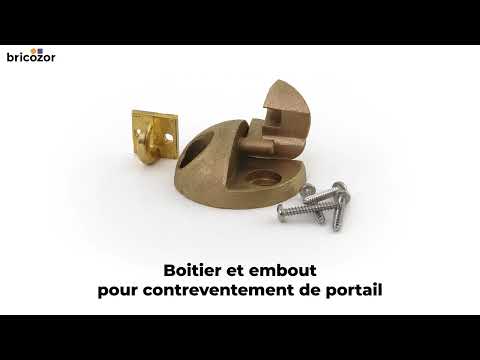 Boitier et embout pour contreventement de portail TIRARD