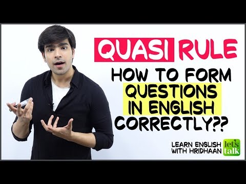 QUASI Rule To Form Questions In English | WH Words & Auxiliary Verb Structure | Fix Grammar Mistakes