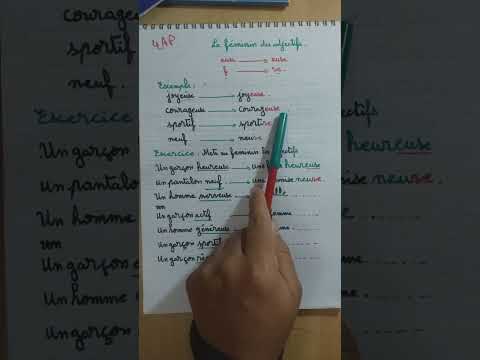 le féminin des adjectifs en eux /f 4ap