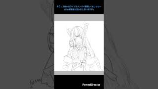 絵を描いてみた〜ネリッサ・レイヴンクロフトさん#ホロライブ#ネリッサ・レイヴンクロフト#絵#成長日記