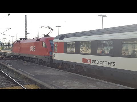 "Mannheim" SBB-International IC,ÖBB Lok,ICE 3 in Stuttgart: IC183 Zürich HB,ICE916 Dortmund Hbf