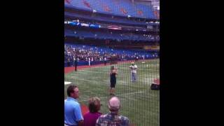 Lori Nuic Sings National Anthems at the Rogers Centre