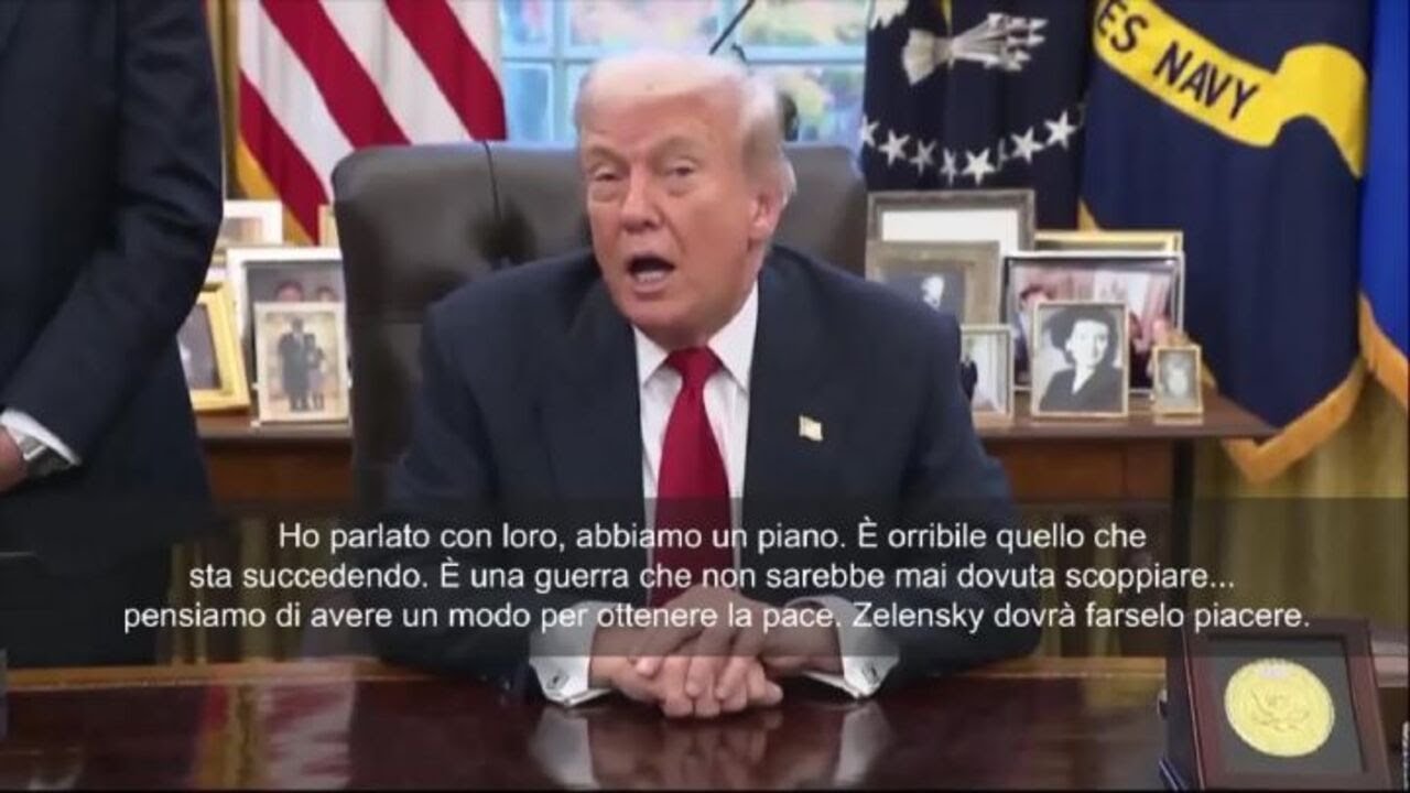 Trump: Zelensky dovrà farsi piacere il piano di pace per l'Ucraina