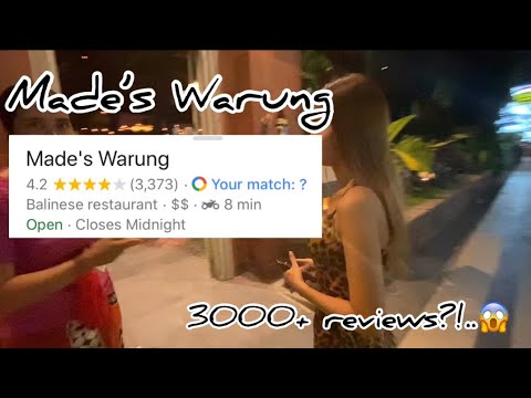 MADE’S WARUNG Um dos restaurantes MAIS AVALIADOS de Bali, com mais de 3.000 avaliações - IMPERDÍVEL