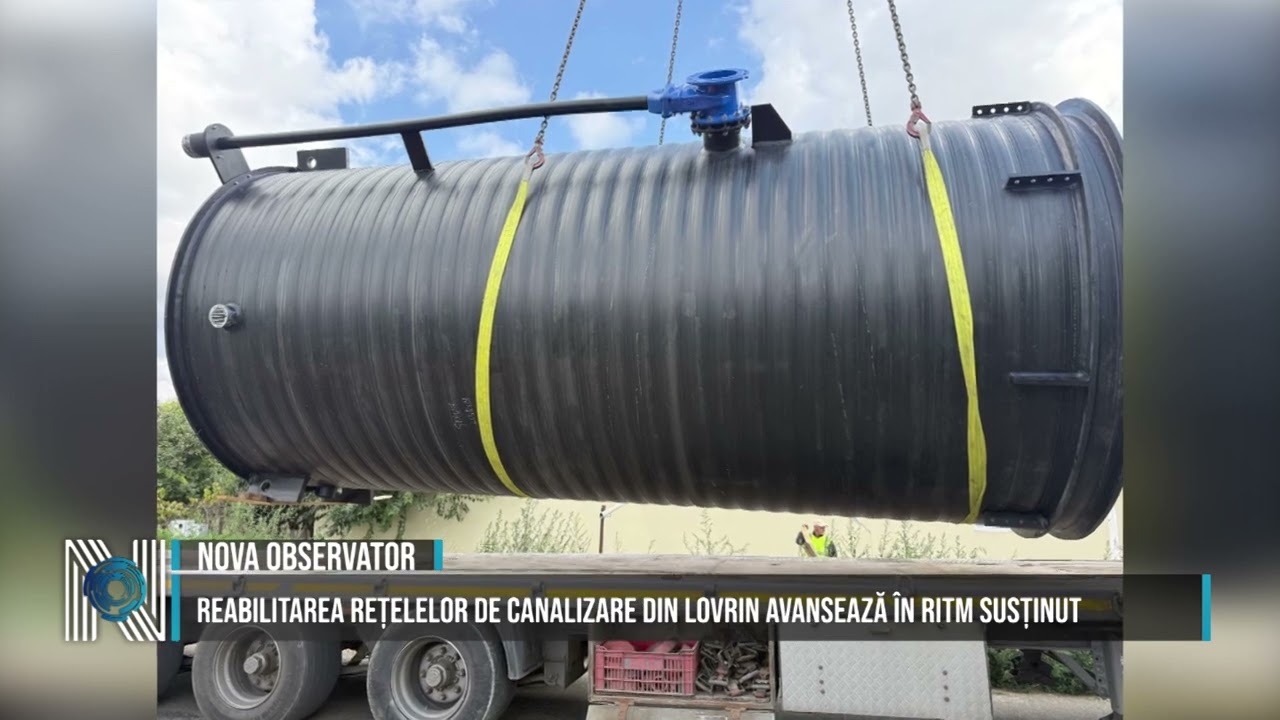 Reabilitarea rețelelor de canalizare din Lovrin avansează în ritm susținut