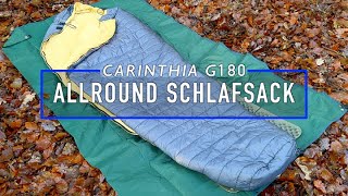 Carinthia G180 (+ Lady) TESTBERICHT - unsere Erfahrungen mit dem koppelbaren top Allround Schlafsack