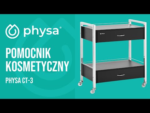Video - Pomocnik kosmetyczny - 2 szuflady - 2 półki - 62 x 38 x 86.5 cm