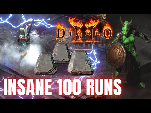 AMAZING 100 COUNTESS RUNS - DROP HIGHLIGHTS - Diablo II Resurrected 2023