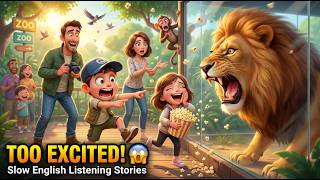 Kids Got TOO Excited at the Zoo! 🐯Slow English Listening Story MQDEFAULT Thumbnail