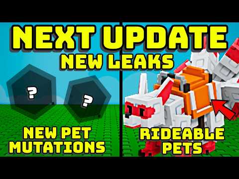 😱 YOU CAN RIDE PETS NOW IN GROW A GARDEN?! (NEW LEAKS NEXT UPDATE)