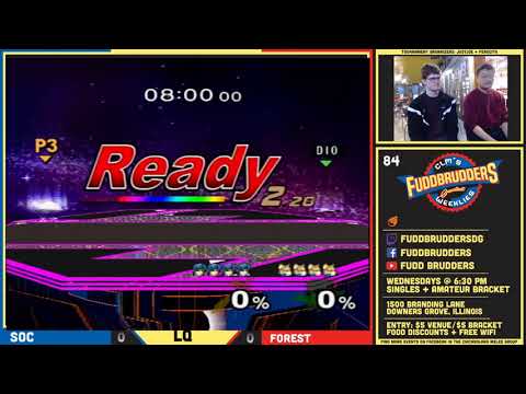 FuddBrudders 84 Soc vs  Forest SSBM Melee Singles