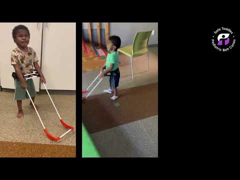 PT Asks Now What? Her 4-year-old deafblind patient walks independently wearing a Pediatric Belt Cane