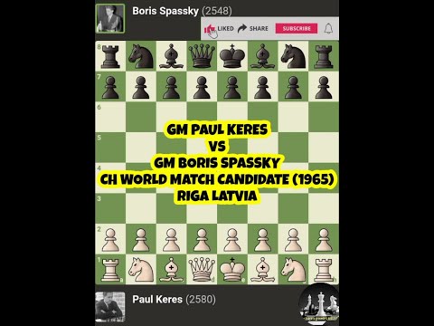PAUL KERES  VS  BORIS SPASSKY  |  CH WORLD MATCH CANDIDATE (1965) RIGA LATVIA  |  @Chessgambit630