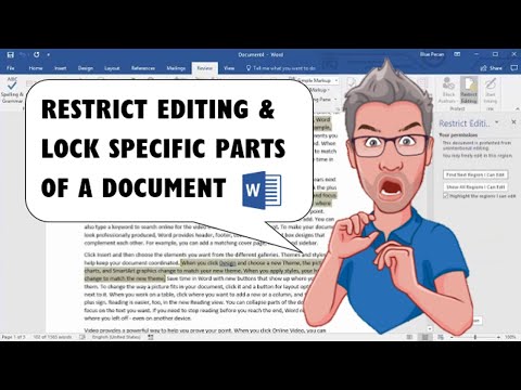 Restrict Editing to Specific Parts and Lock Parts of a Microsoft Word Document