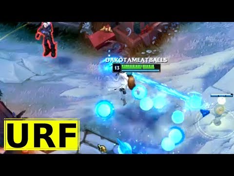 High APM Syndra Player Presses R - LoL Snow Battle ARURF on Snow Day Syndra - League of Legends URF