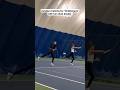 Zendaya training for "Challengers" with her stunt double #tennis #movie