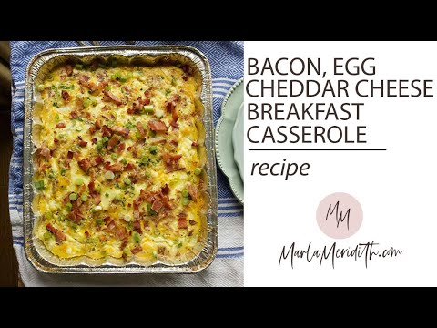 Bacon, Egg & Cheddar Cheese Breakfast Casserole