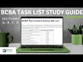 Complete 6th Edition BCBA Task List Study Guide BCBA Exam Task List Sixth Edition Review A D