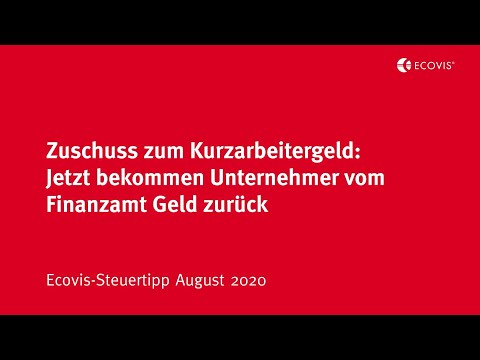 Zuschuss zum Kurzarbeitergeld: Jetzt bekommen Unternehmer Geld zurück