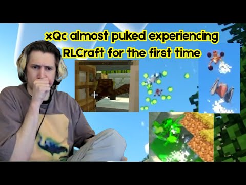 xQc almost puked on Stream after got trapped surrounded by RLCraft anomalystic creatures